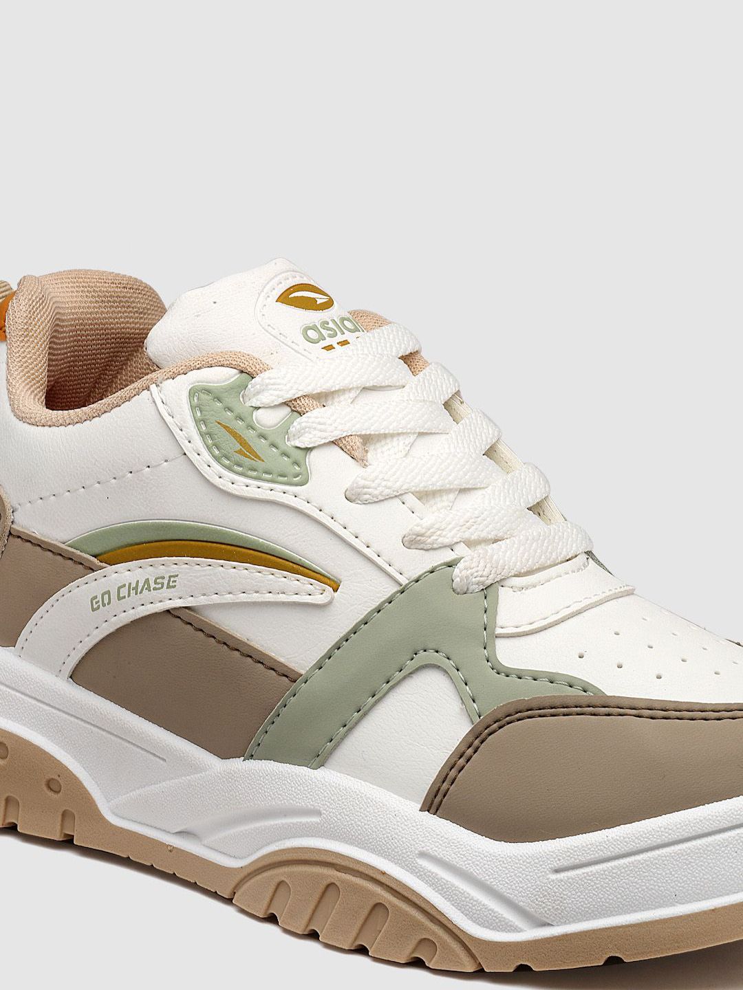 Buy ASIAN Women Colourblocked Round Toe Sneakers - Casual Shoes