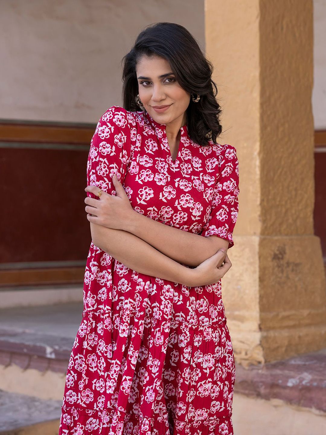 Buy The Roadster Lifestyle Co Floral Printed Pure Cotton Puff