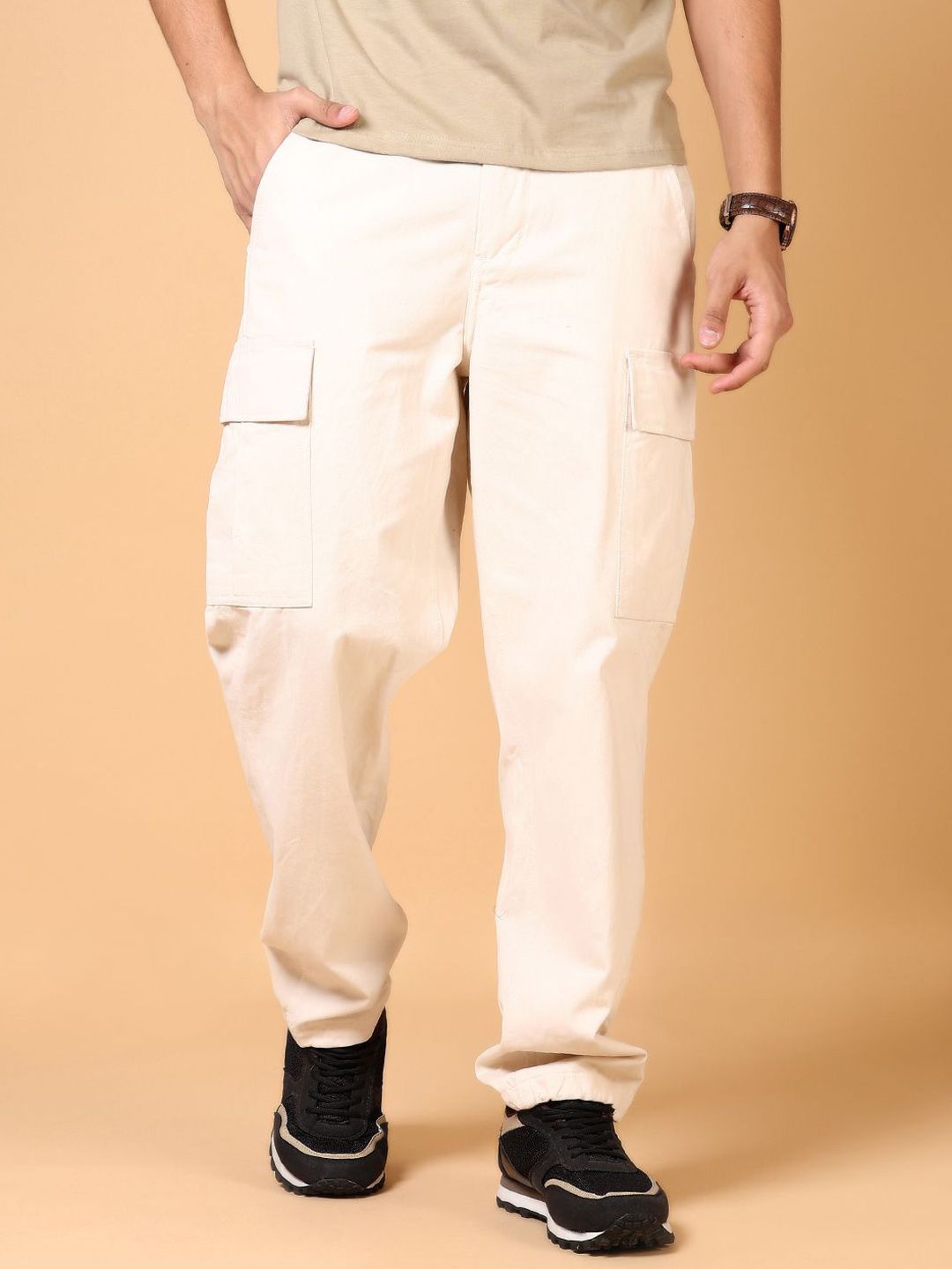 V-Mart Men Regular Fit Cotton Cargos