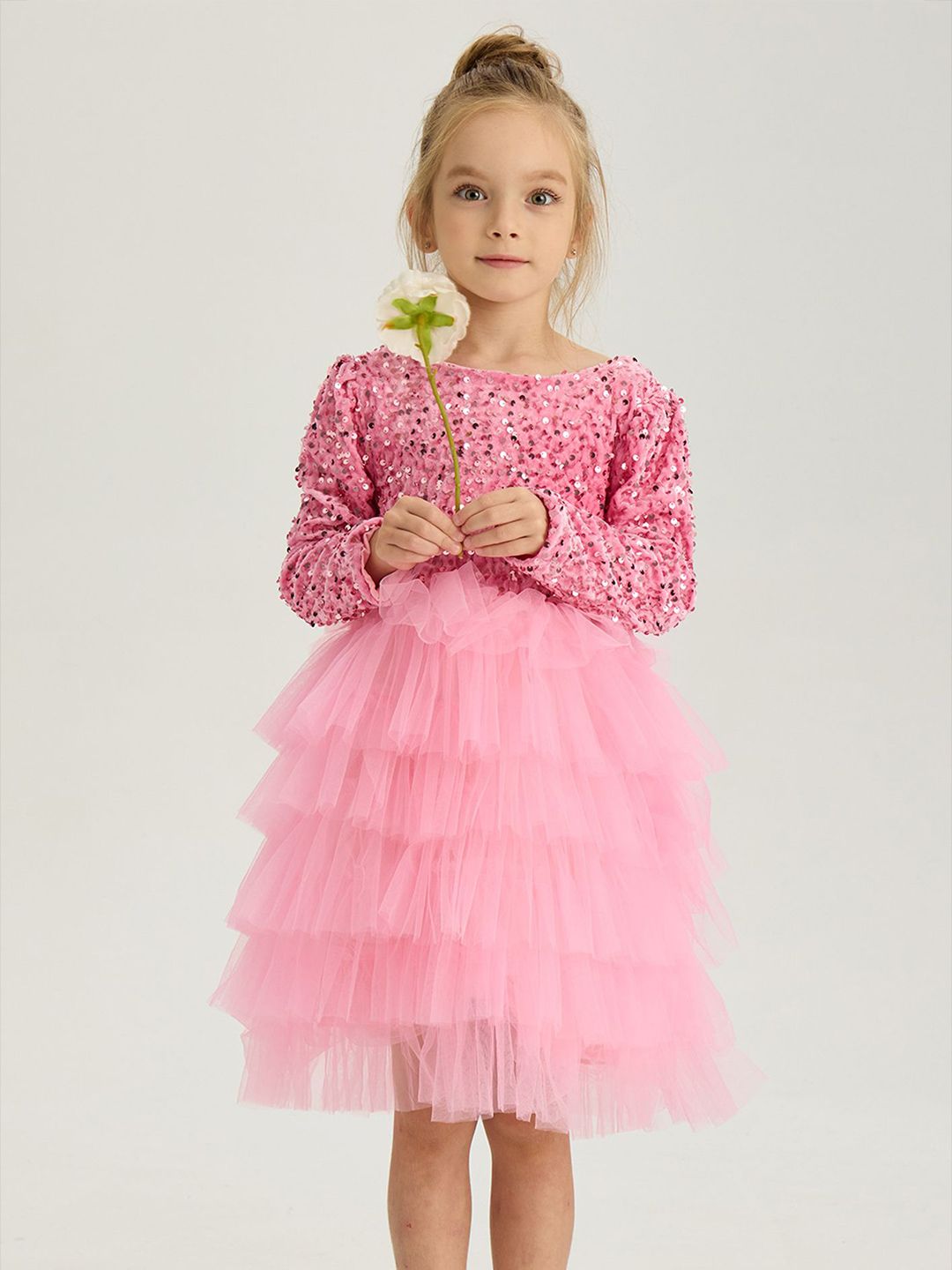 LULU & SKY Girls Fit and Flare Dress