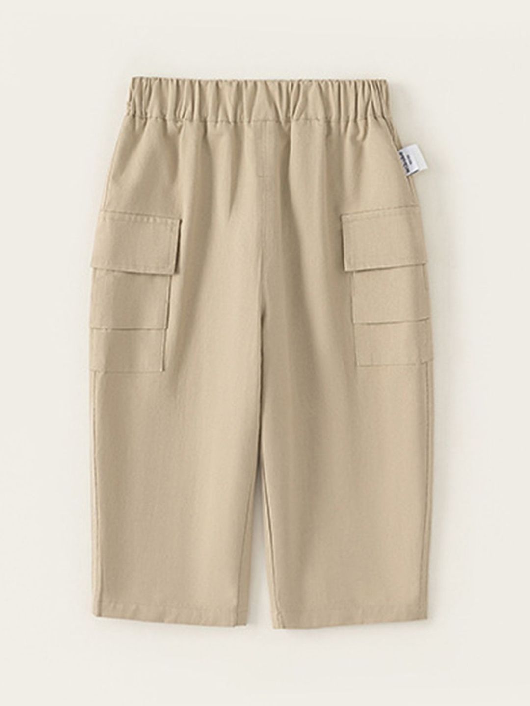 LULU & SKY Boys Tapered Fit High-Rise Cargo Trousers