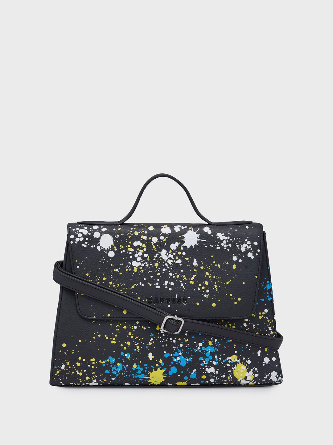 Caprese Caprese Skylar Women Black Medium Satchel Bag