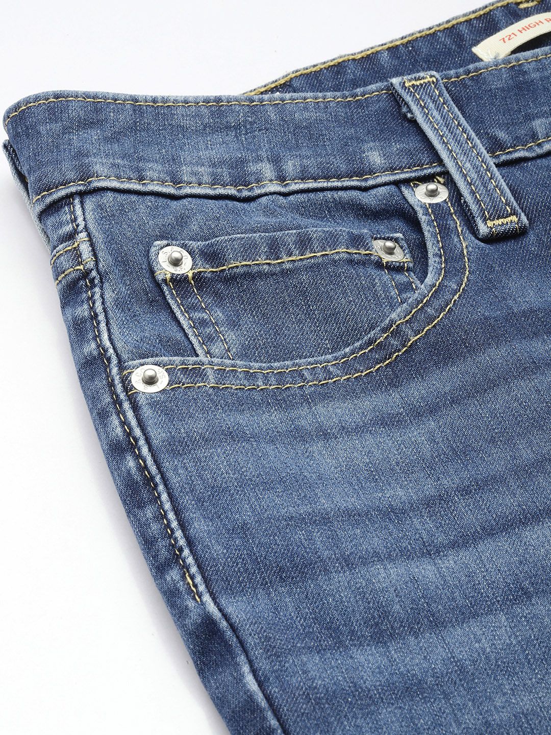 721 Blue Skinny Fit High Rise Jeans