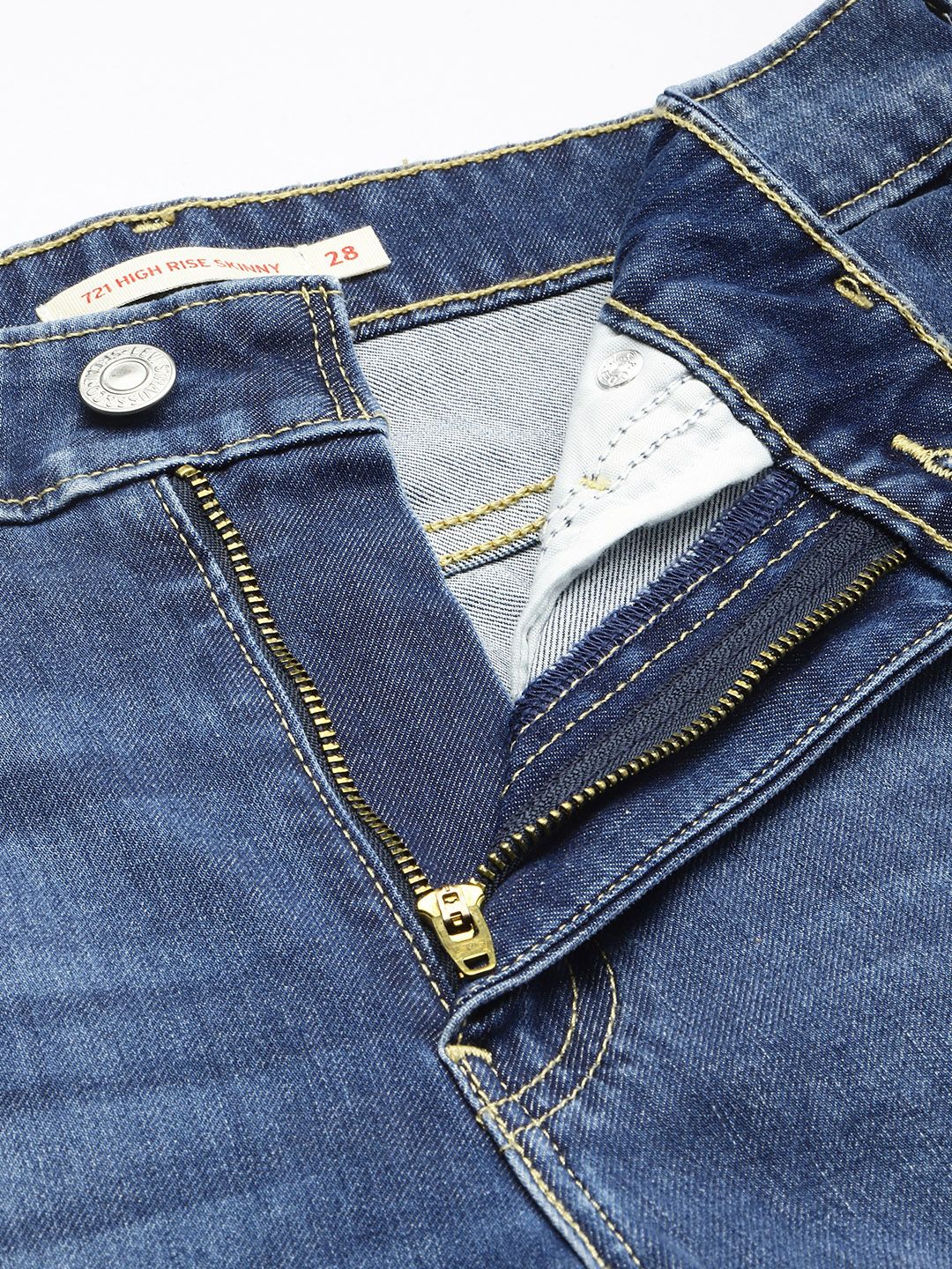 721 Blue Skinny Fit High Rise Jeans