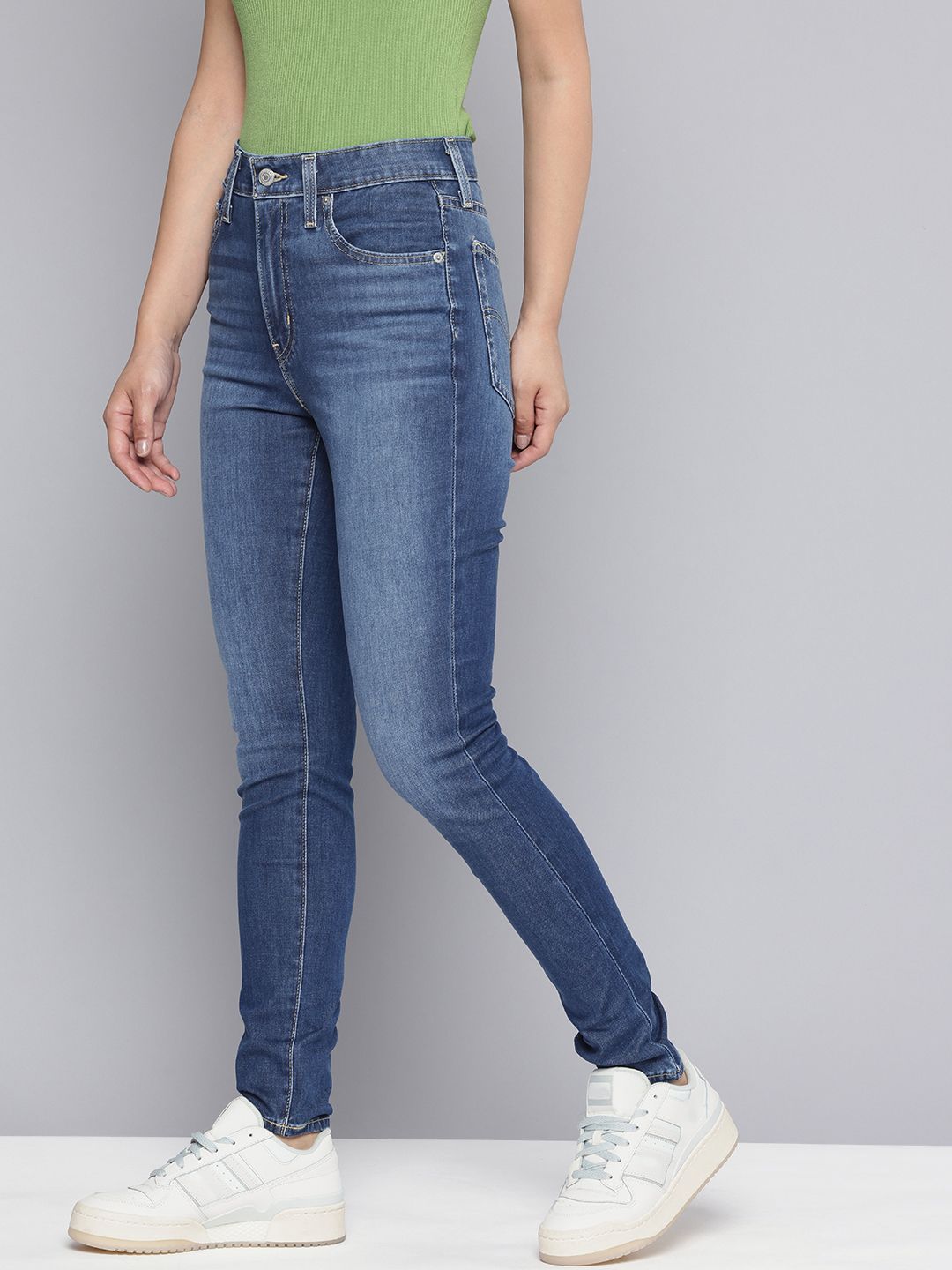 721 Blue Skinny Fit High Rise Jeans