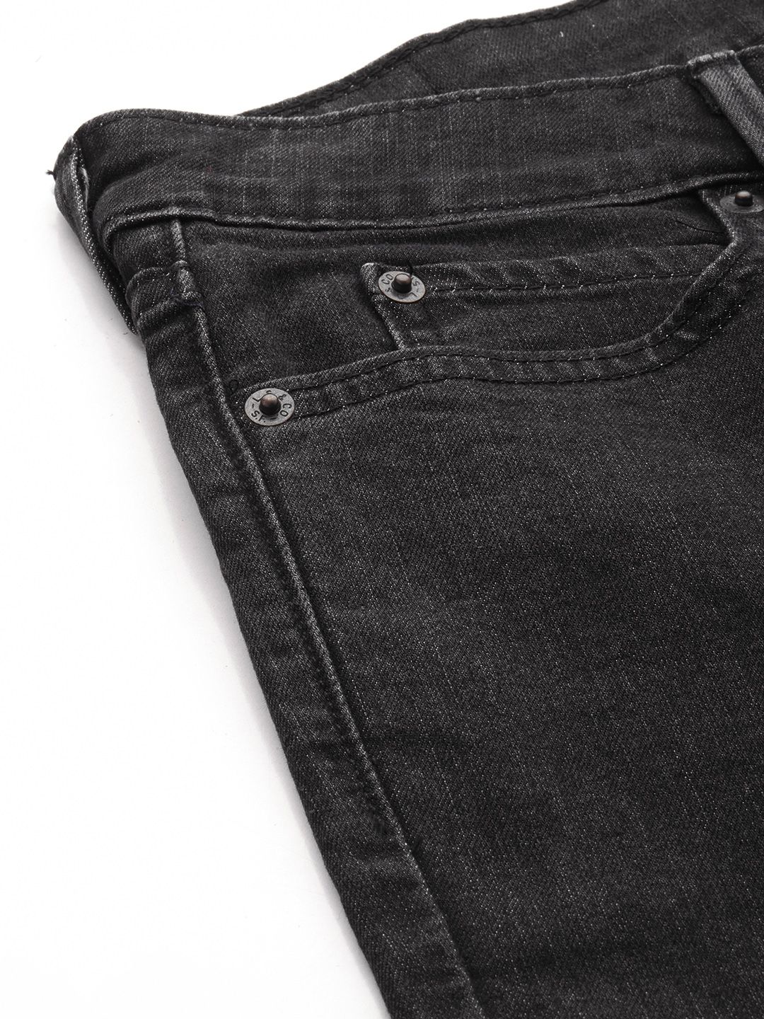 711 Black Skinny Fit Mid Rise Jeans