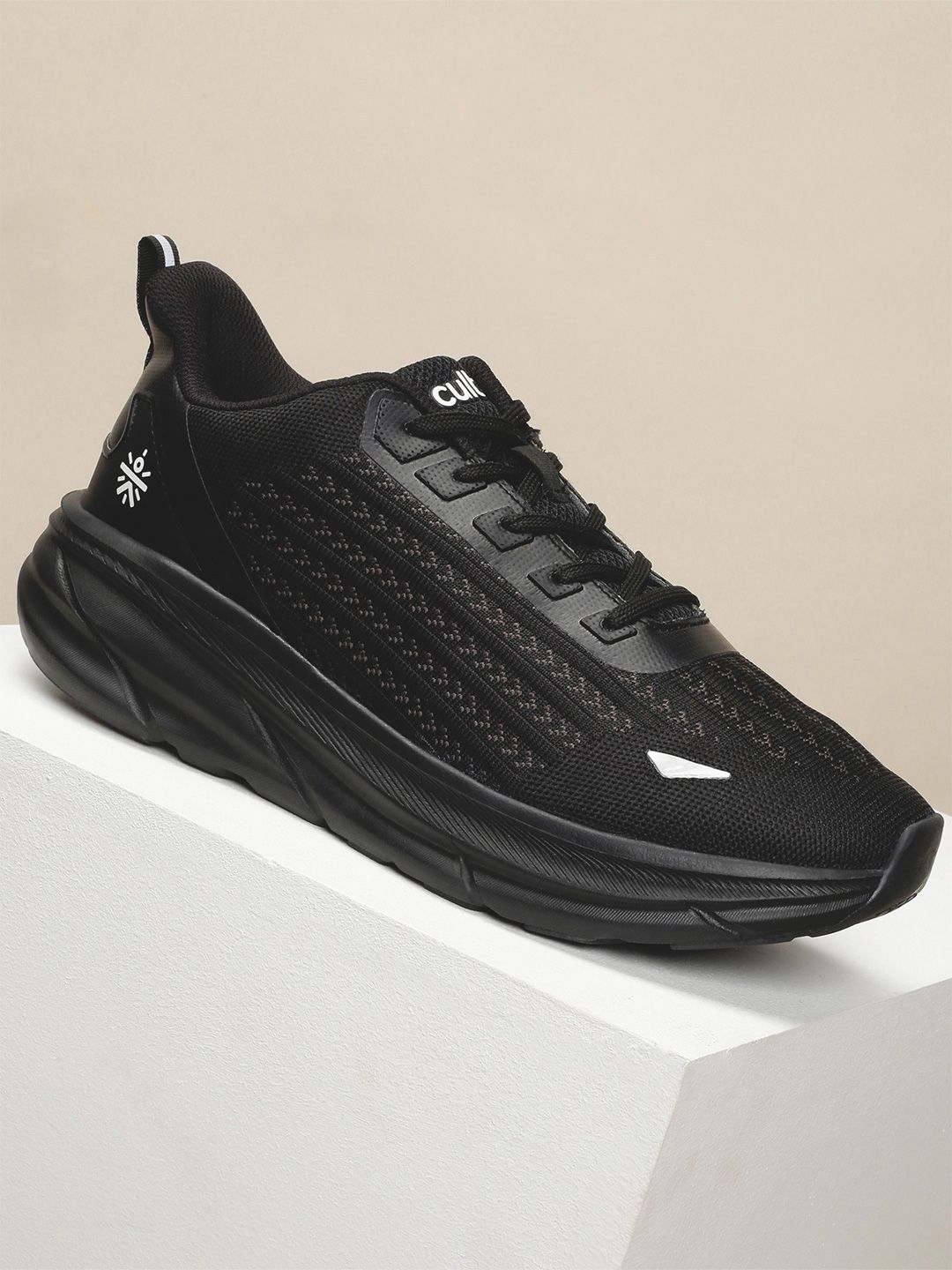 CULT Men's Raze Lace-Ups Running Shoes - Black