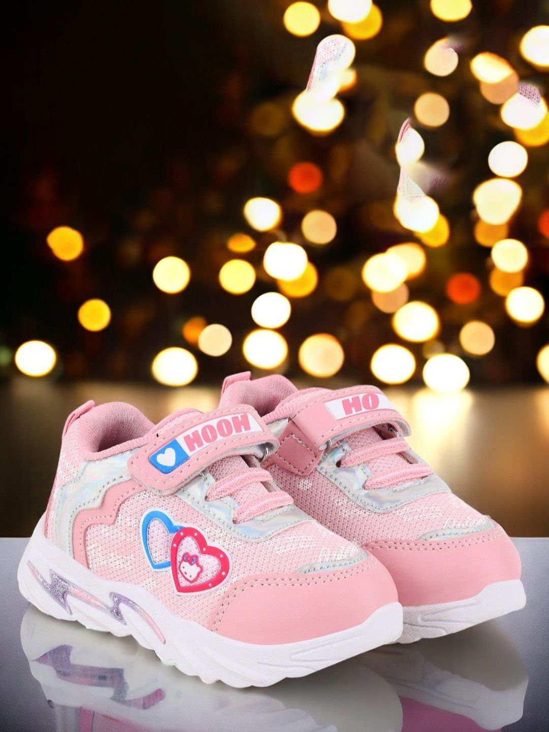HOOH Now Comfort in Fashion Kids Mid-Top Woven Design Sneakers