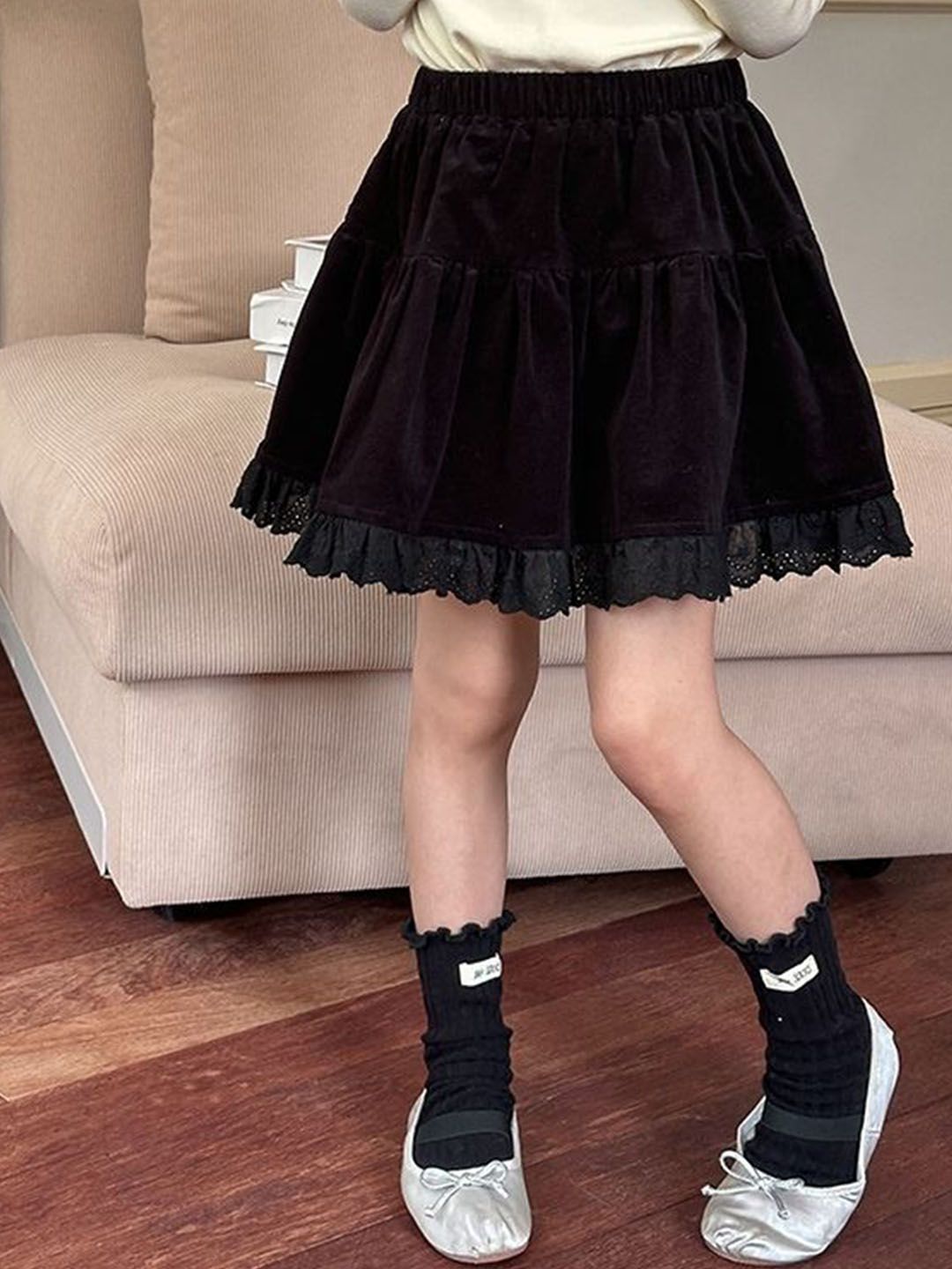 LULU & SKY Girls Tiered A-Line Mini Skirt