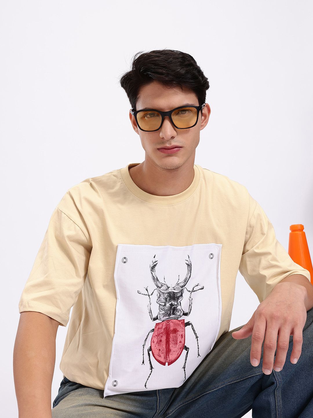 Kook N Keech Printed Relaxed Pure Cotton Oversized T-shirt