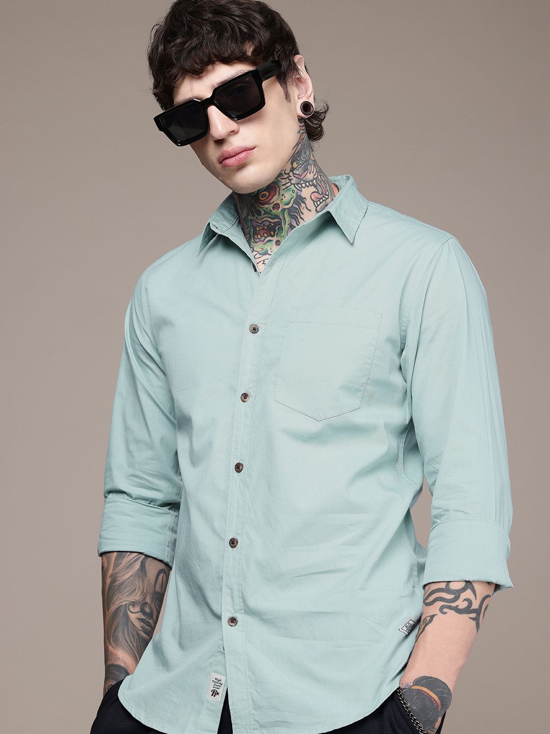 The Roadster Lifestyle Co. Standard Pure Cotton Casual Shirt