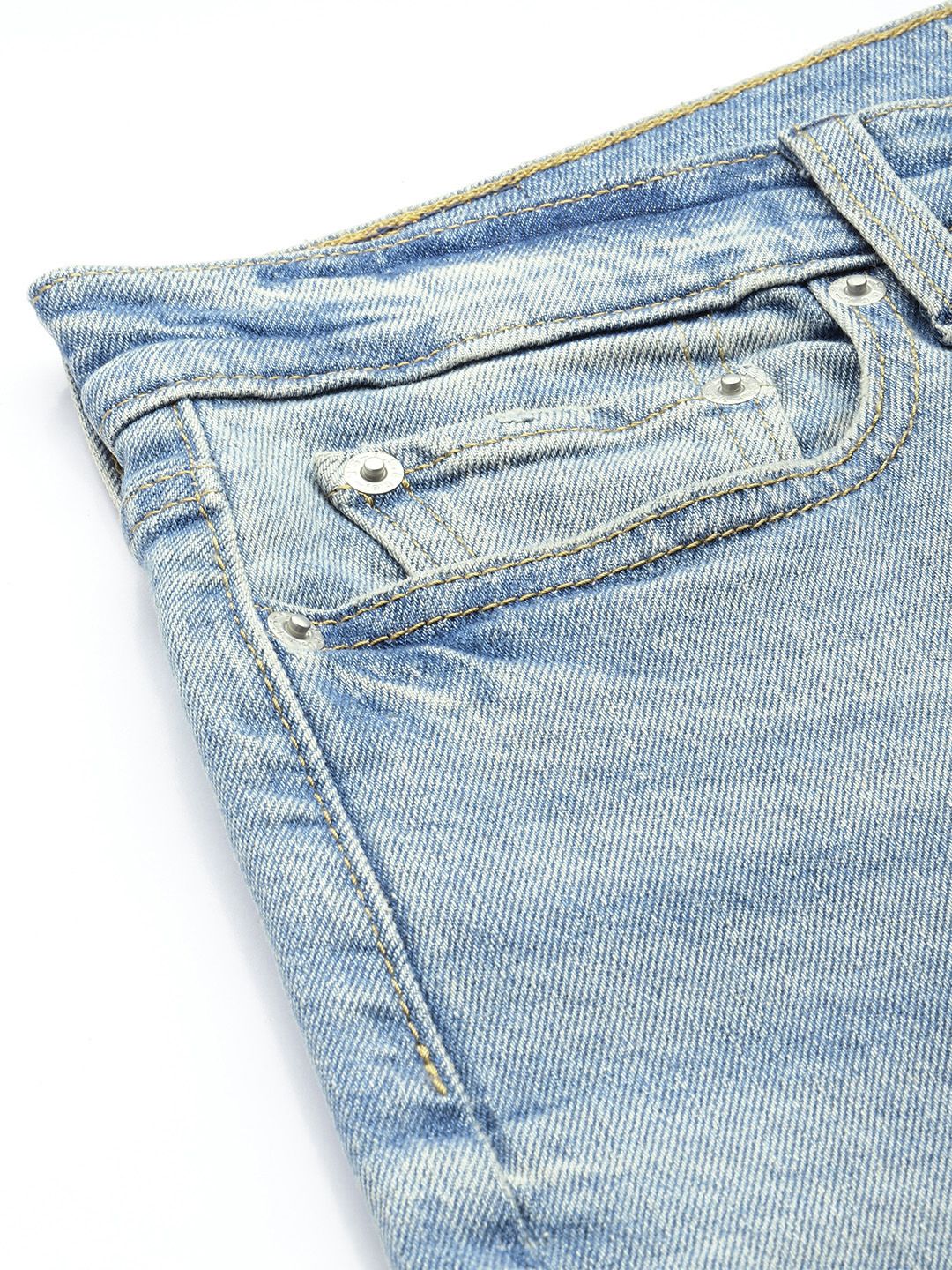 Blue Wedgie Straight Fit Mid Rise Jeans