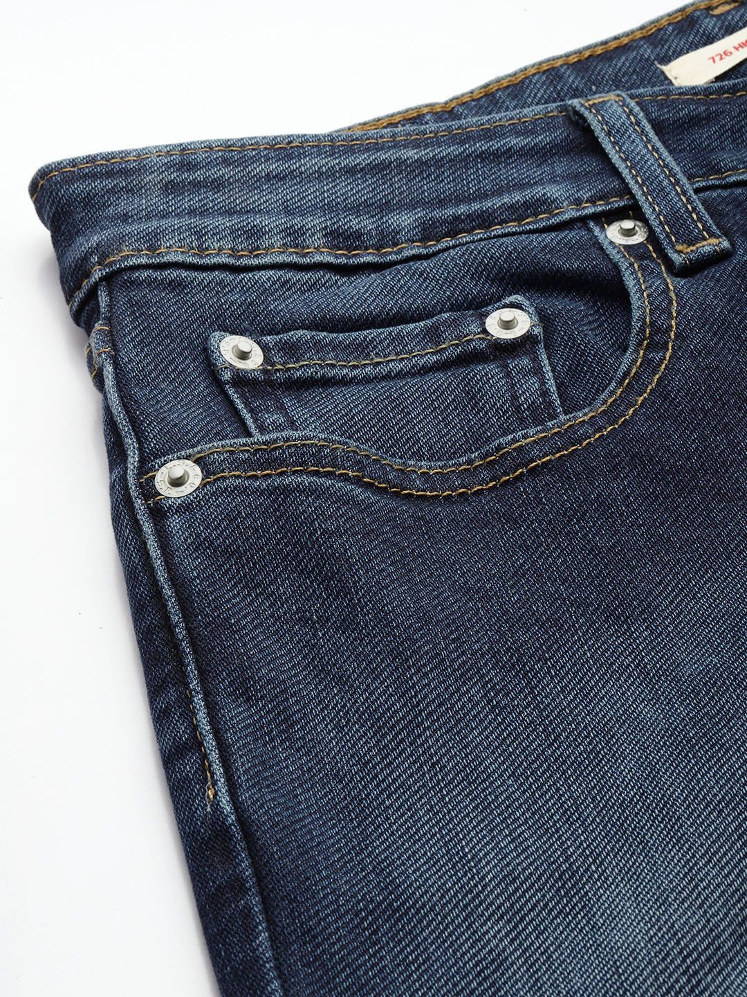 Mid Rise Flared Fit Navy Jeans