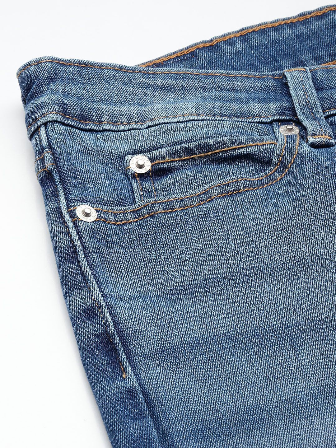 711 Blue Skinny Fit Mid Rise Jeans