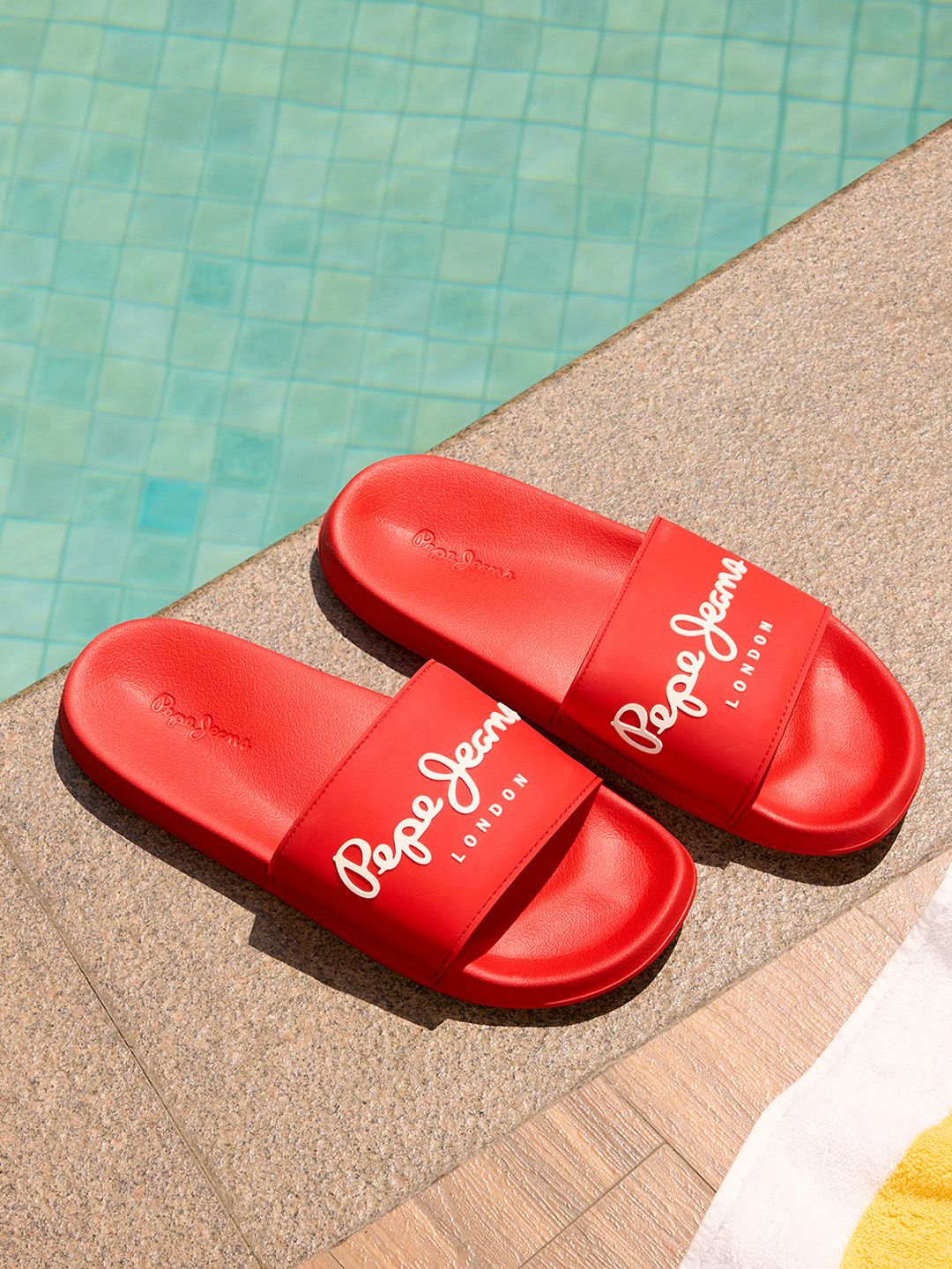 Buy Pepe Jeans Men Printed Sliders - Flip Flops for Men 32198808