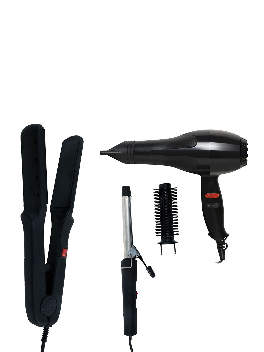 NIRVANI Set Of 3 2800 Salon 2000 Watt Hair Dryer 522 Hair Straightener & 471 Hair Curler