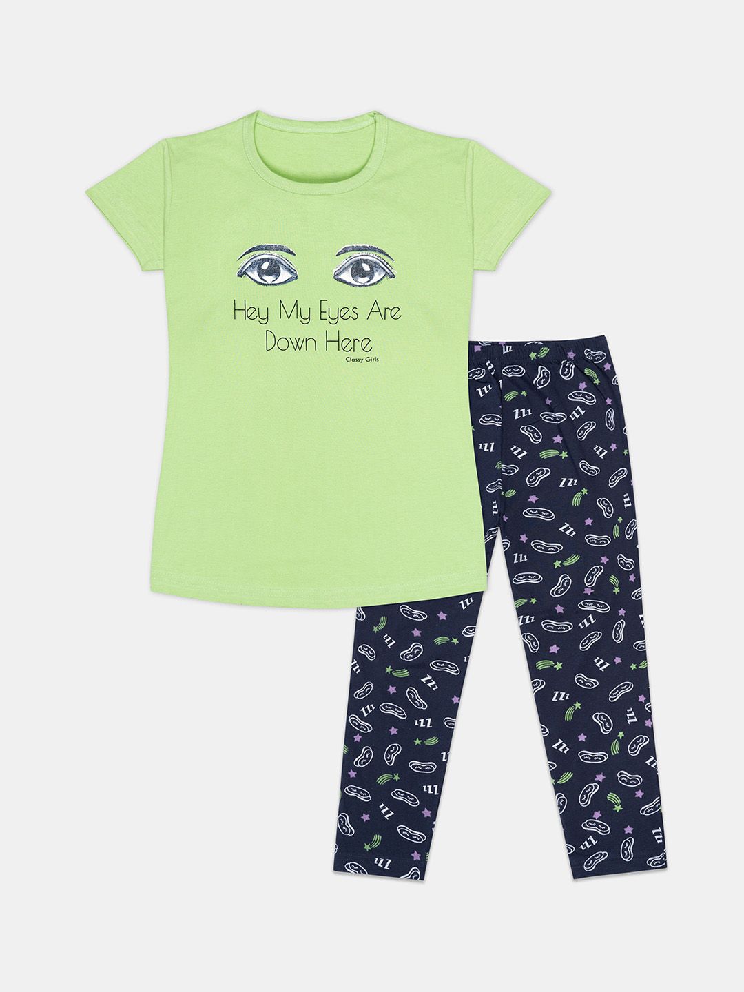 Tee Weavers Girls Printed Night suit