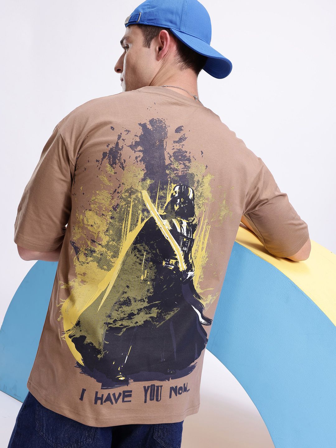 Kook N Keech Printed Drop-Shoulder Sleeves Pure Cotton Oversized T-shirt