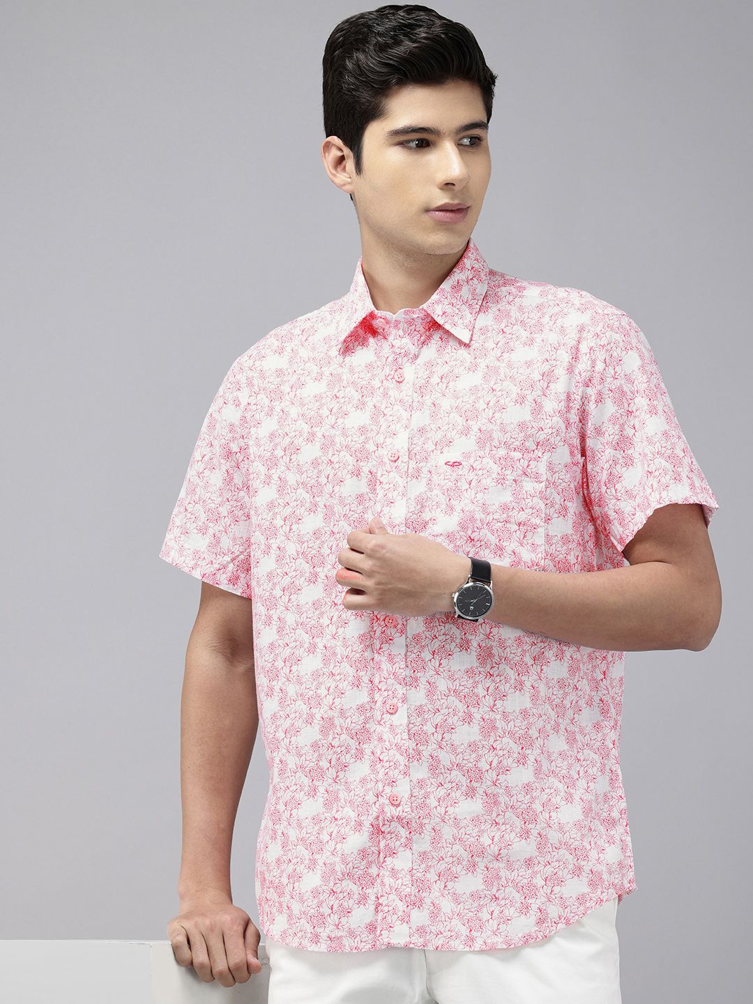 ColorPlus ColorPlus Floral Printed Pure Cotton Casual Shirt