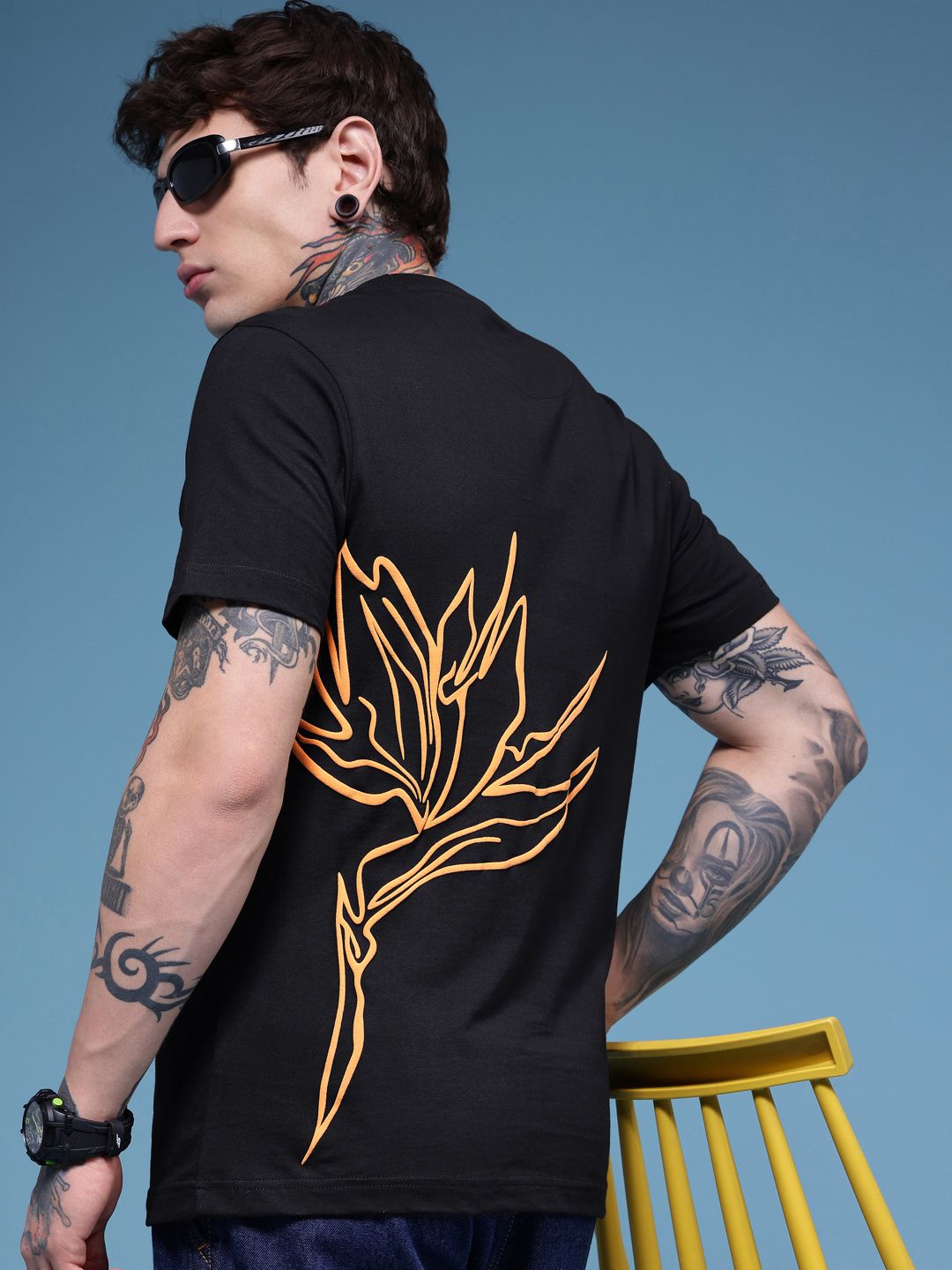 HERE&NOW Printed Pure Cotton T-shirt