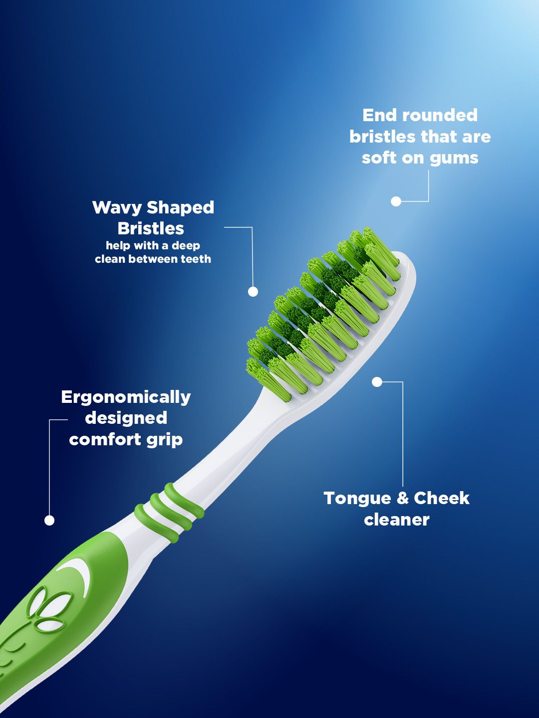 Buy Oral - B Set of 4 Cavity Defense 123 Toothbrush with Neem