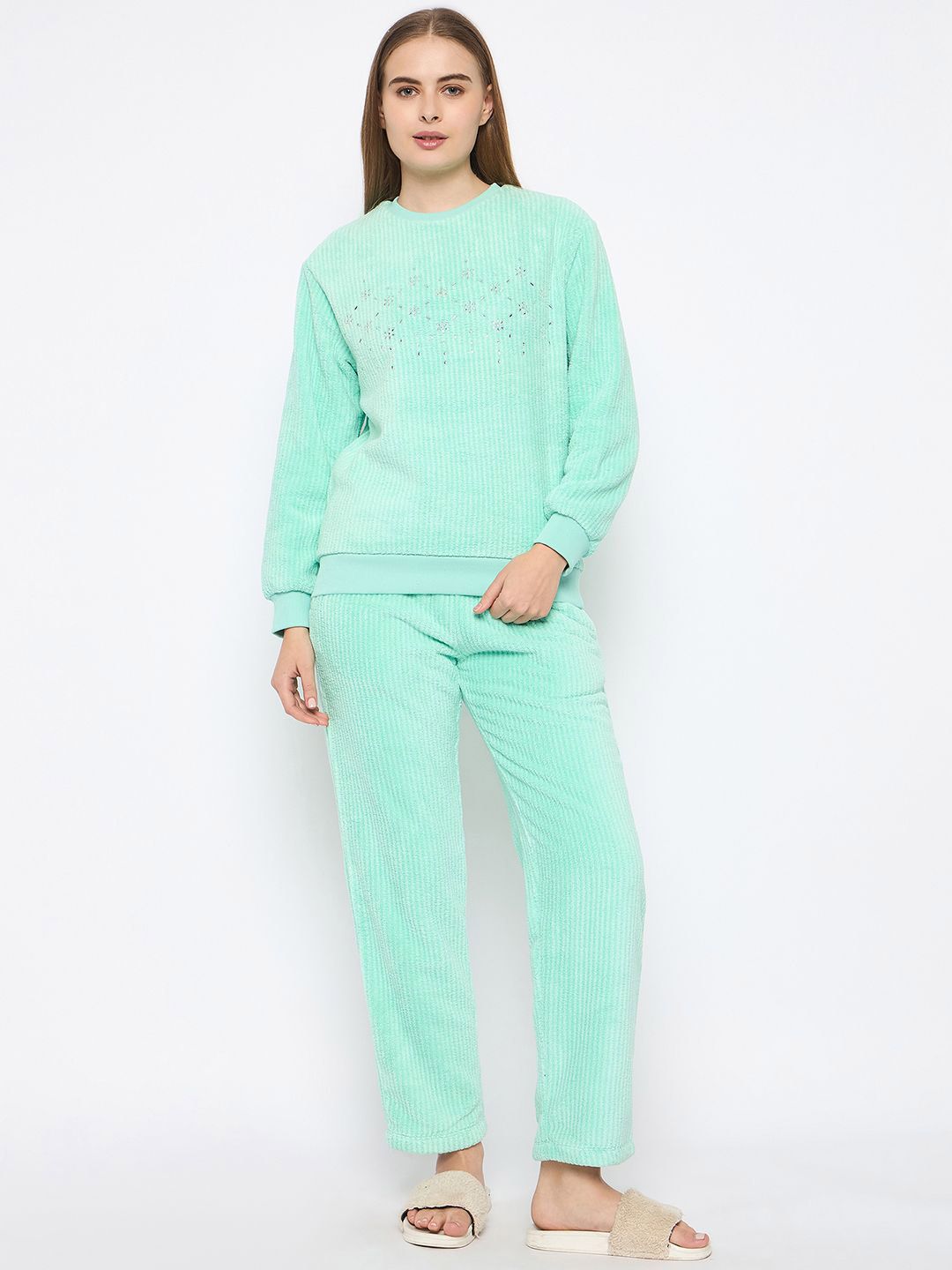 MADAME M SECRET Women Round Neck Night suit