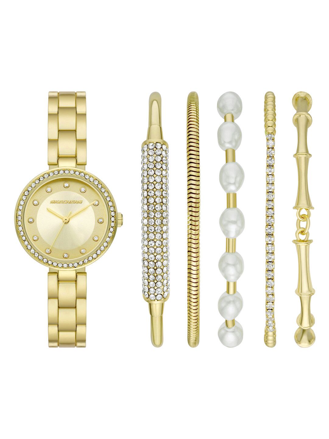 Skechers Women Bracelet Glitz Set Analogue Watch With Bracelets SR9084