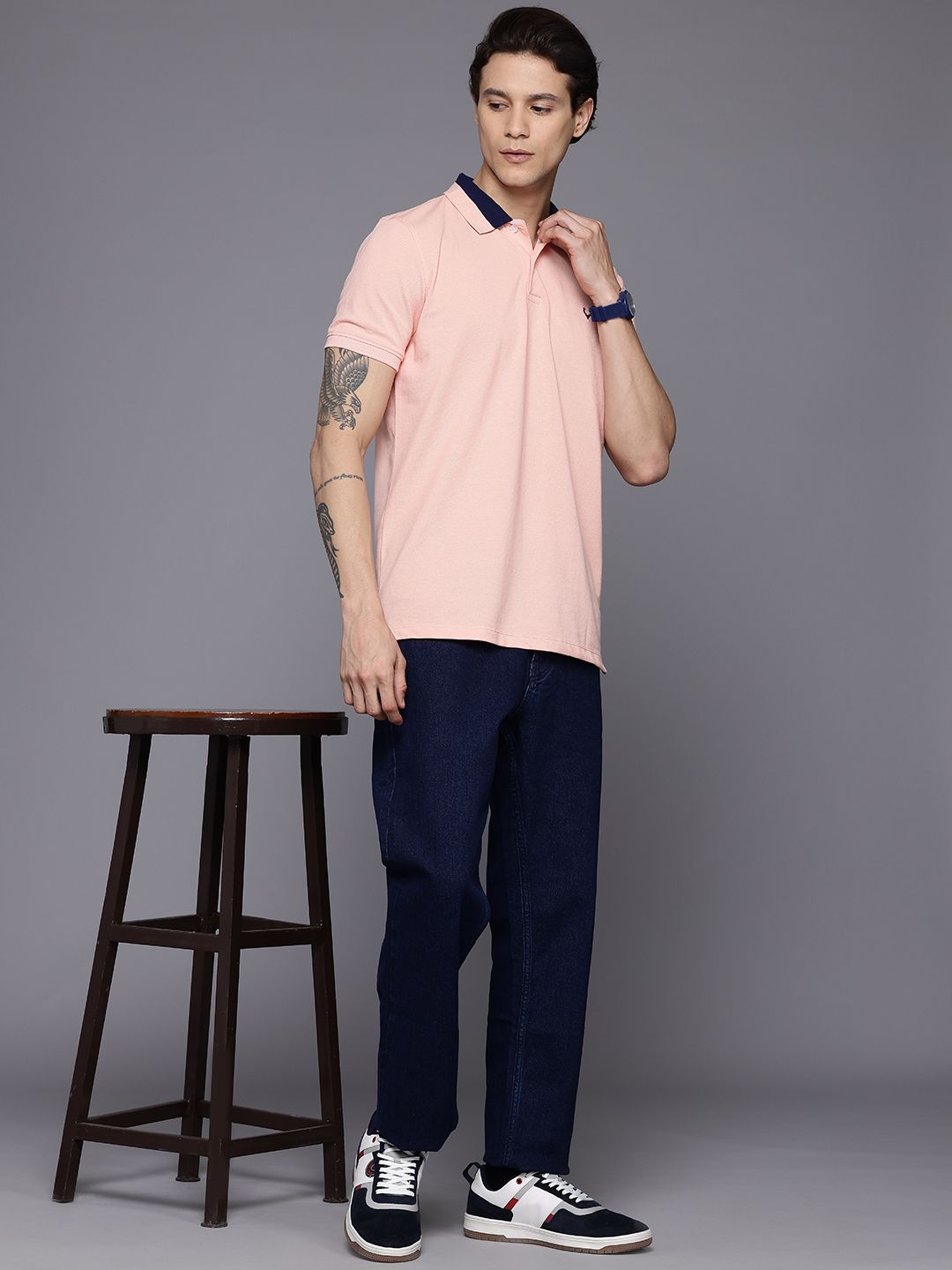 Allen Solly Men Polo Collar T-shirt