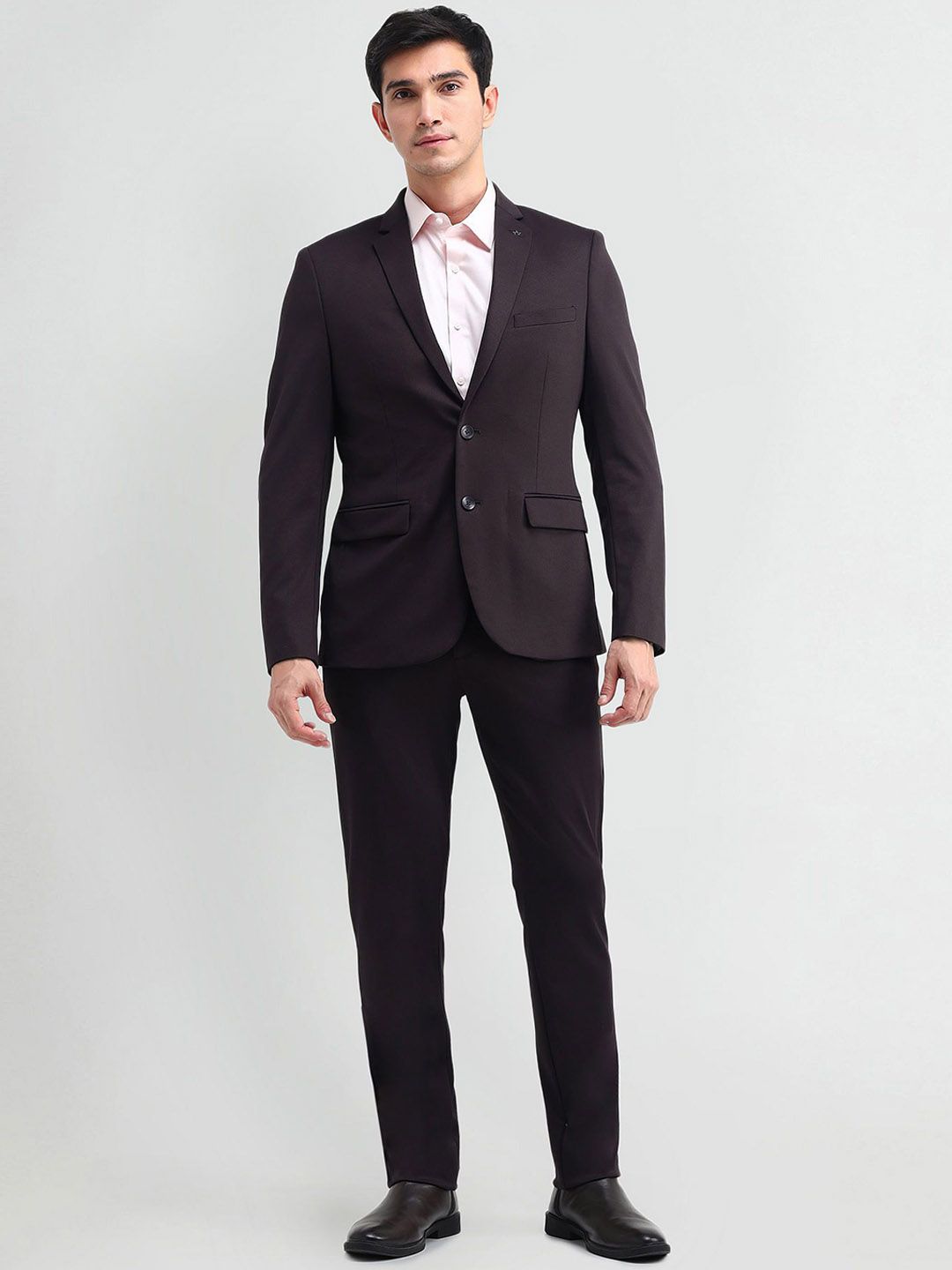 Arrow Men Solid Long Sleeves Suits
