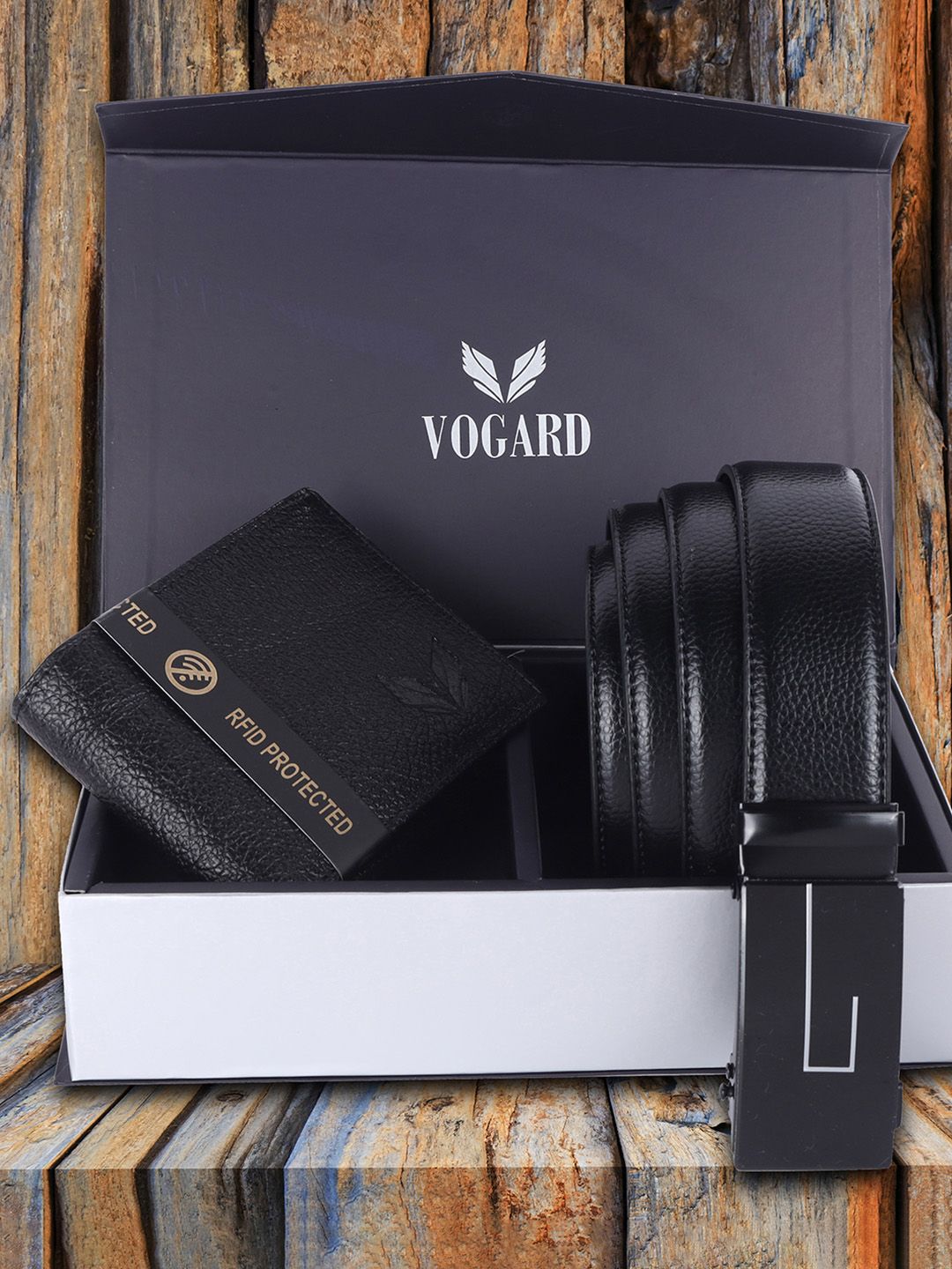 VOGARD Men Accessory Gift Set of Wallet and Belt