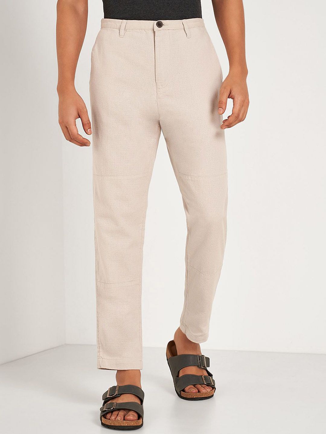 7 Alt by Pantaloons Men Slim Fit Cotton Chinos Trousers