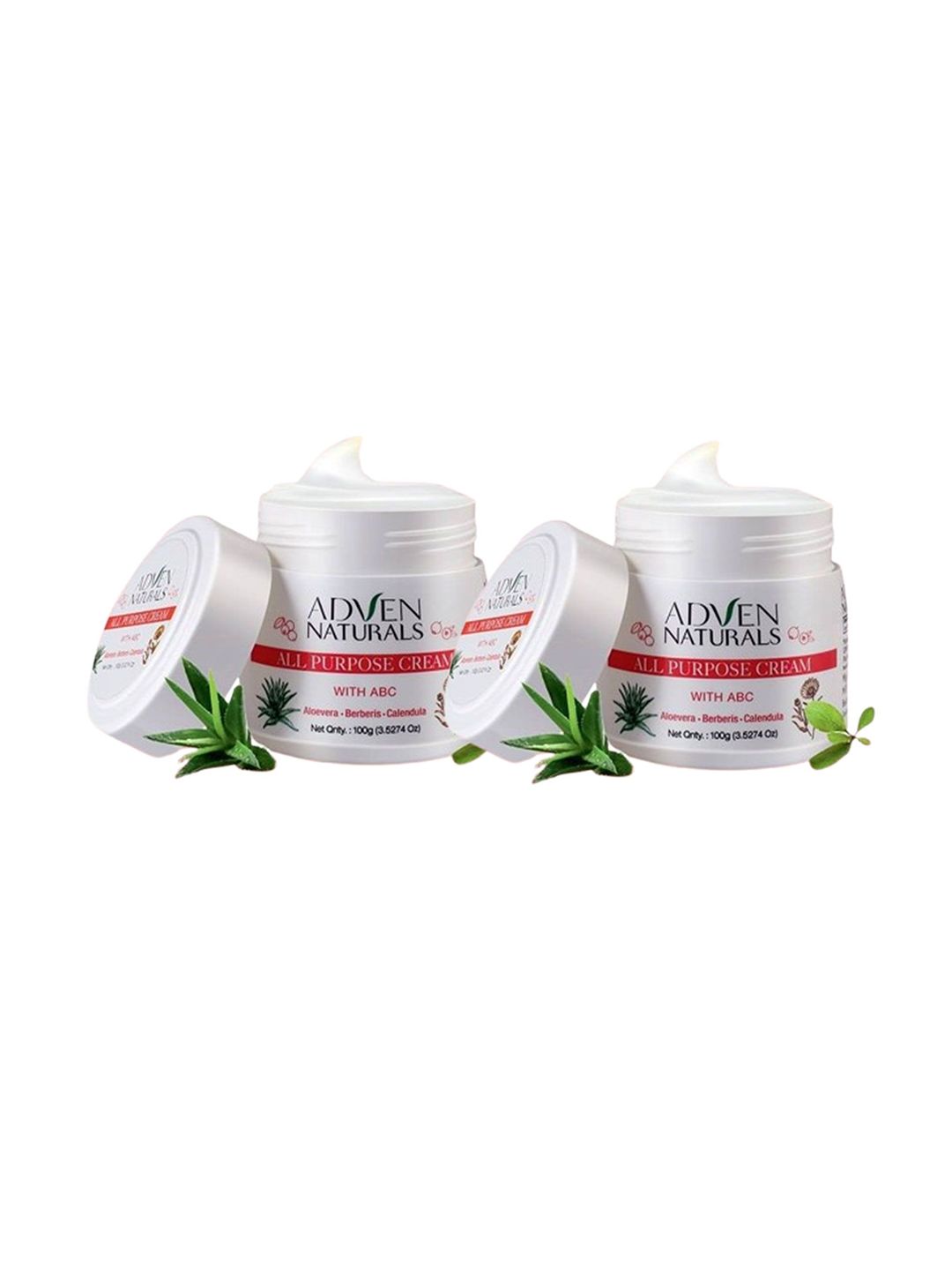 Buy ADVEN Set Of 2 Natural All Purpose Cream With ABC - 10 0ml
