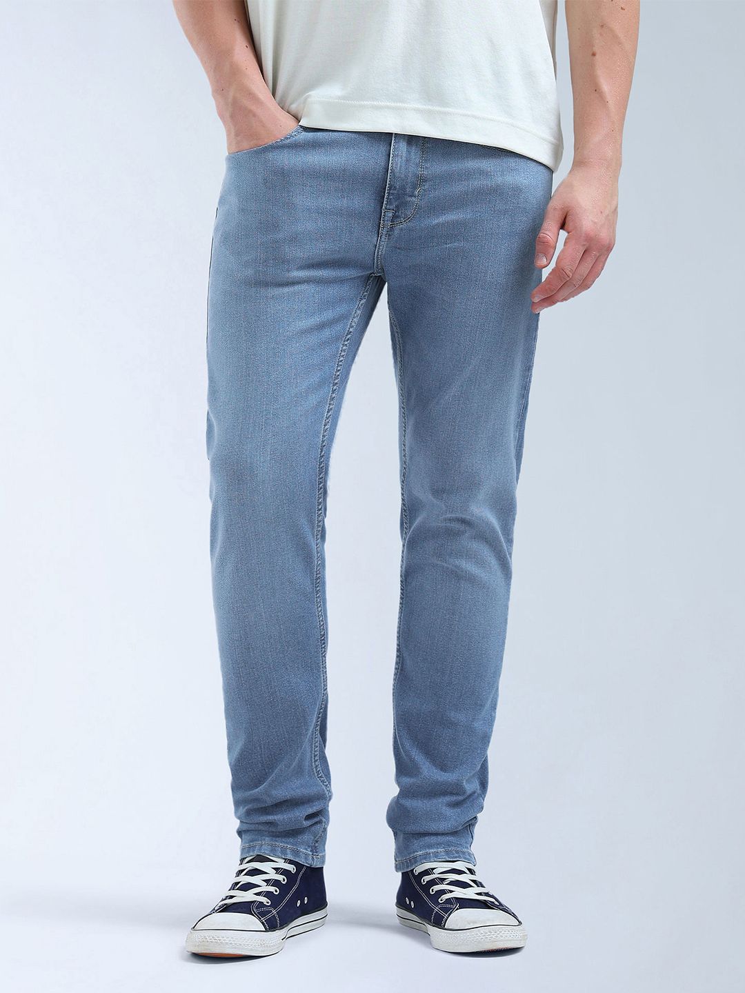 Flying Machine Slash Slim Tapered Jeans