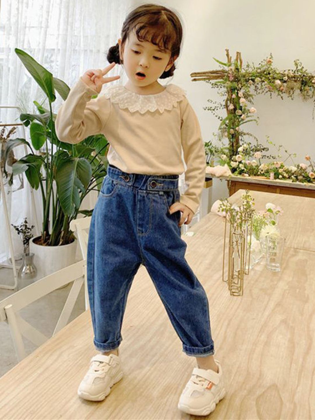 StyleCast x Revolte Girls Heavy Fade Jeans