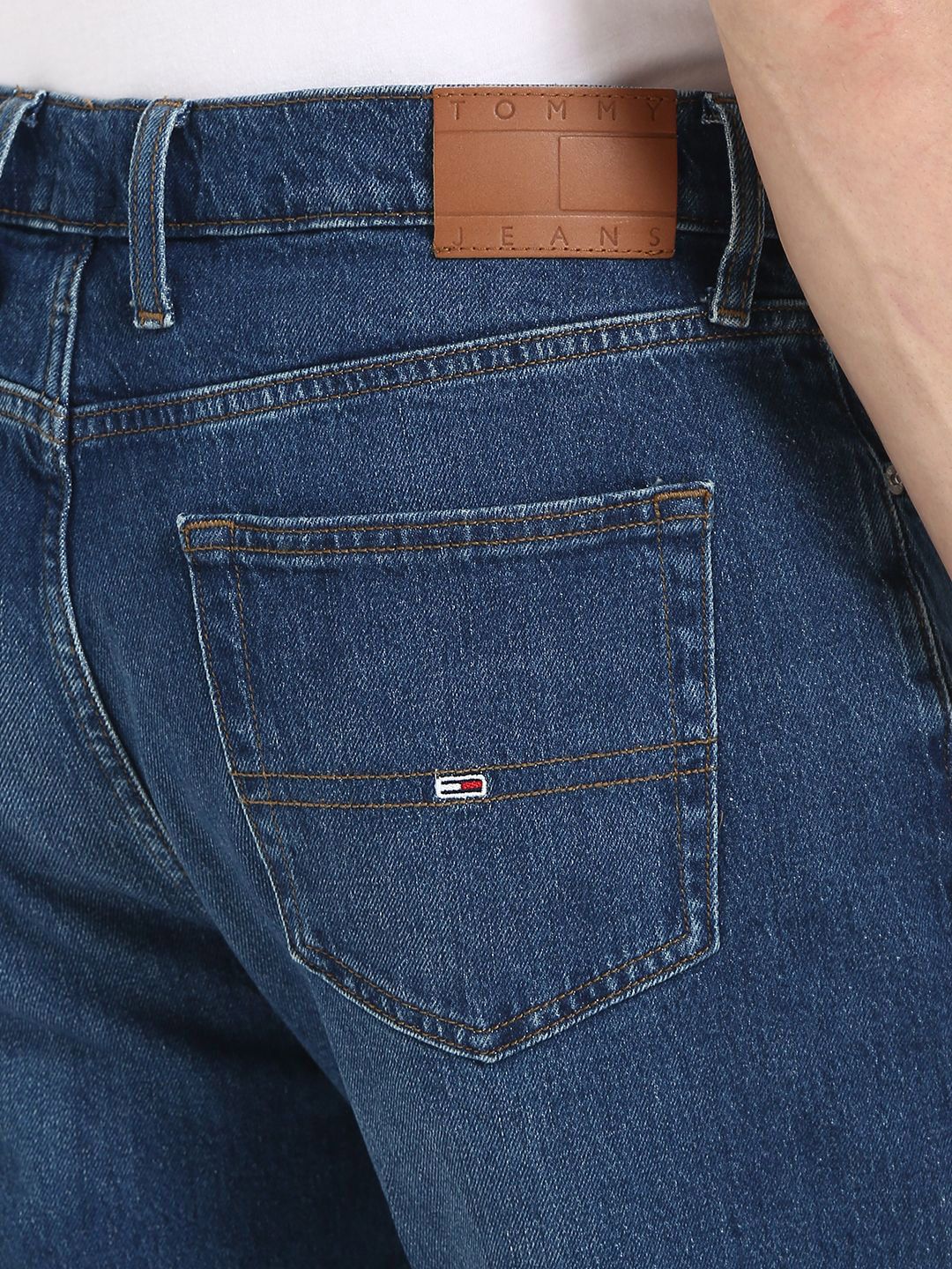 Relaxed Fit Low Distress Light Fade Jeans