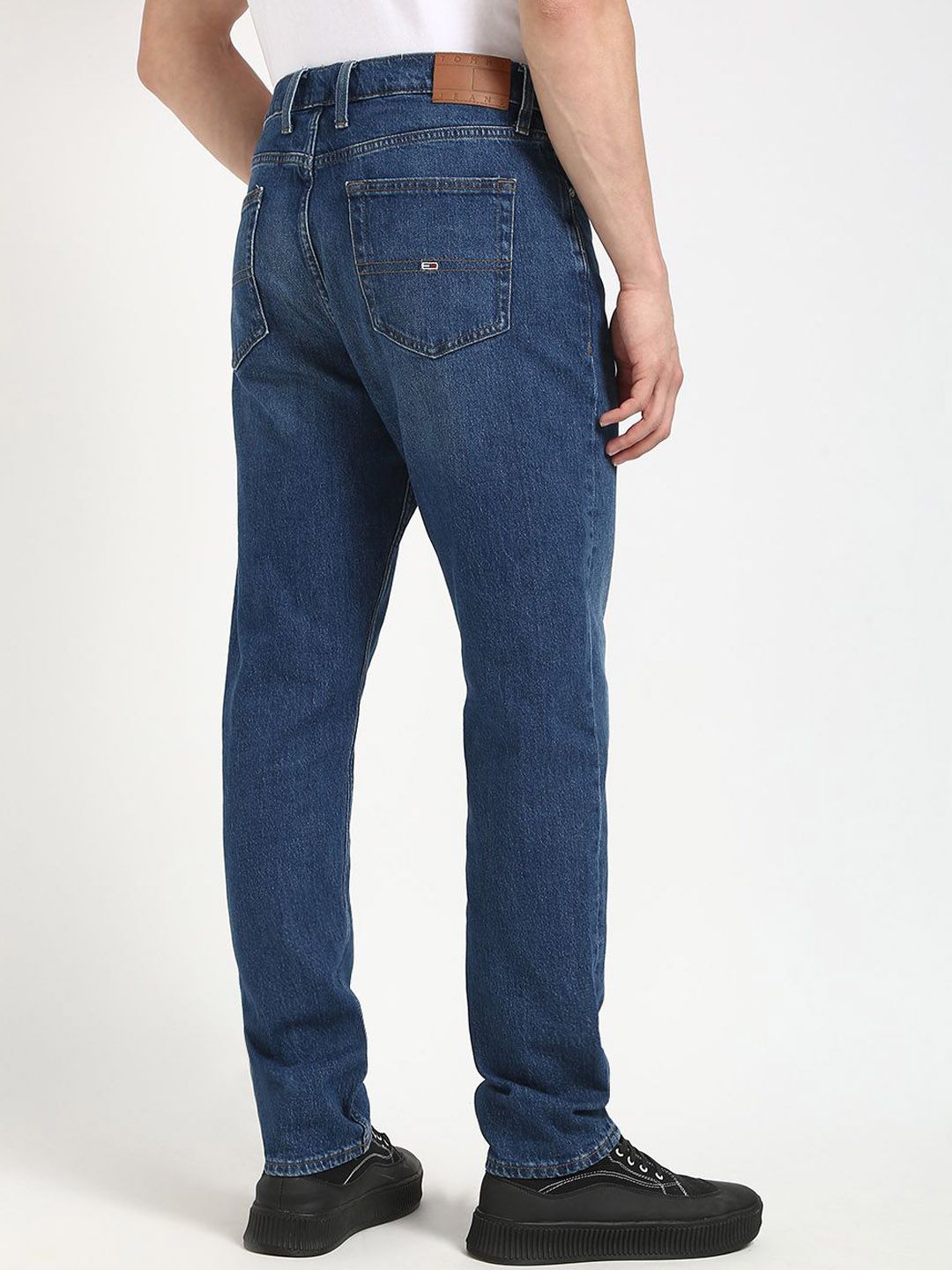 Relaxed Fit Low Distress Light Fade Jeans