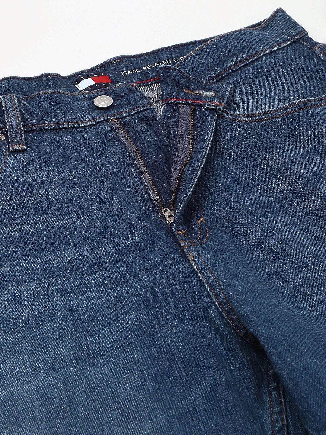 Relaxed Fit Low Distress Light Fade Jeans
