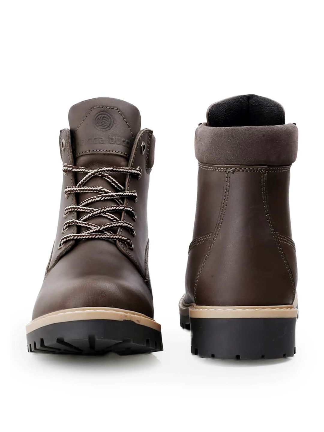 Buy bacca bucci Men Grey BULLET Splash Proof Full Leather Classic