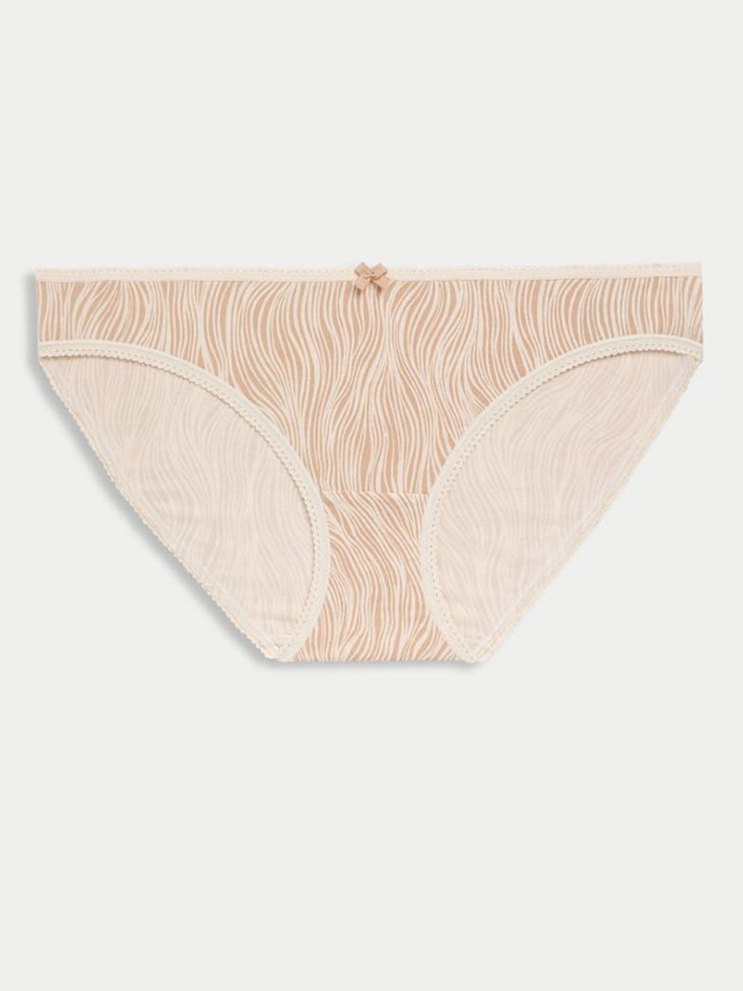 Marks & Spencer Pack Of 7 Printed Mid Rise Bikini Briefs T615101XBLUSH PINK