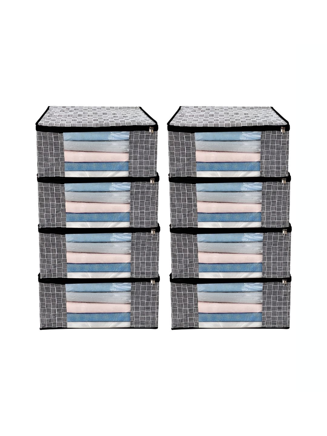 ANKIT INTERNATIONAL Black Set of 8 Super Strong Multi-Utility Organisers