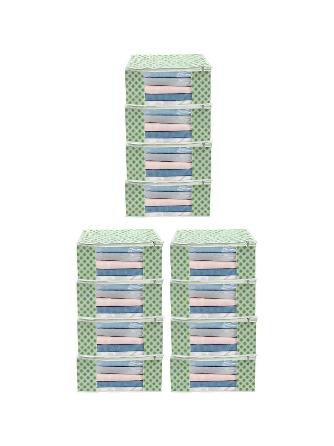 ANKIT INTERNATIONAL Green Set of 12 Super Strong Multi-Utility Organisers