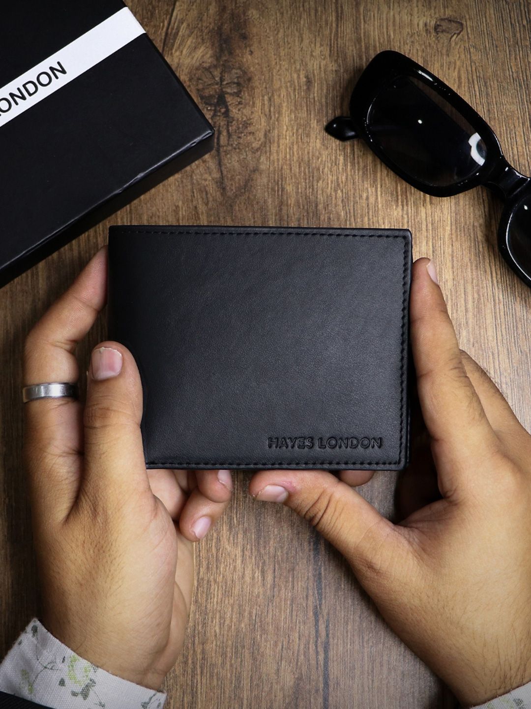 Hayes London Men Wallets Genuine Leather with RFID Blocking