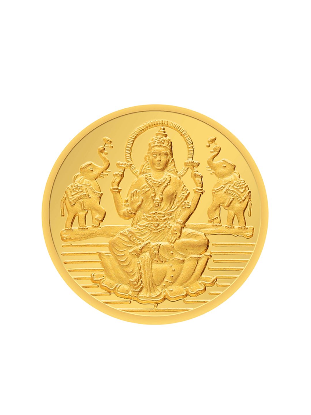 P N GADGIL JEWELLERS Goddess Lakshmi Shree 24KT (995) Gold Coin- 1 gm
