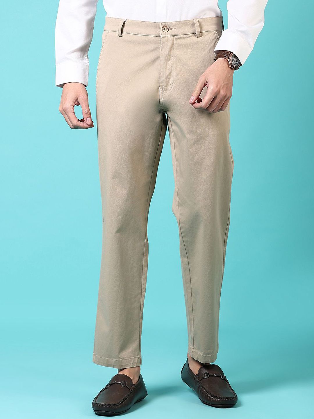 V-Mart Men Cotton Regular Fit Chinos Trouser