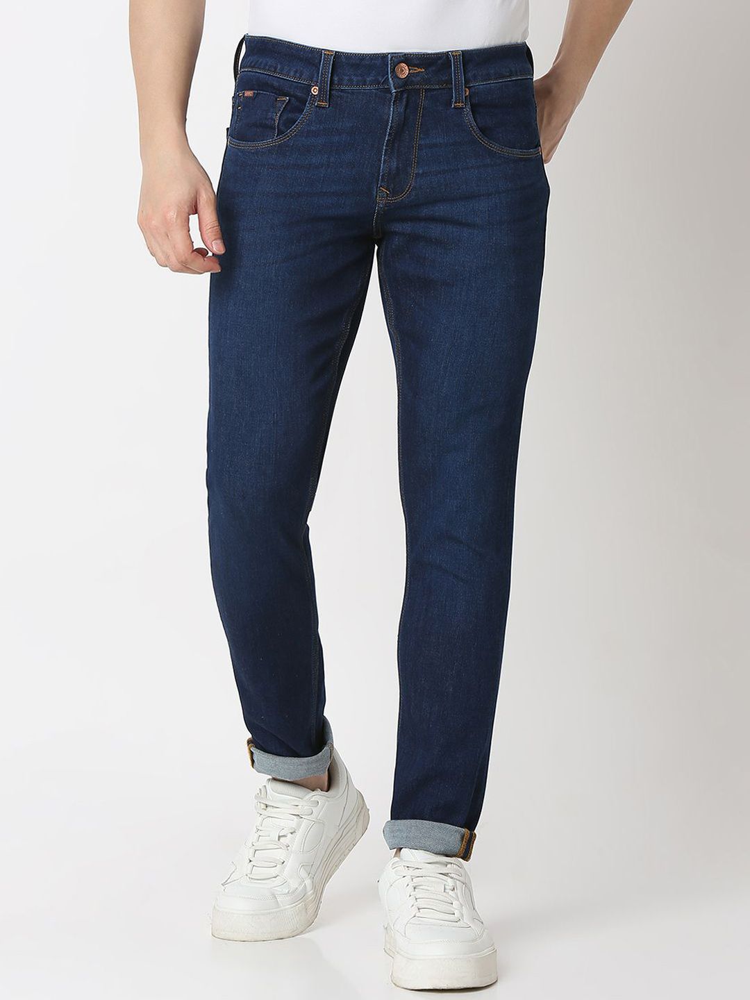 SPYKAR Men Slim Fit Low-Rise Light Fade Jeans