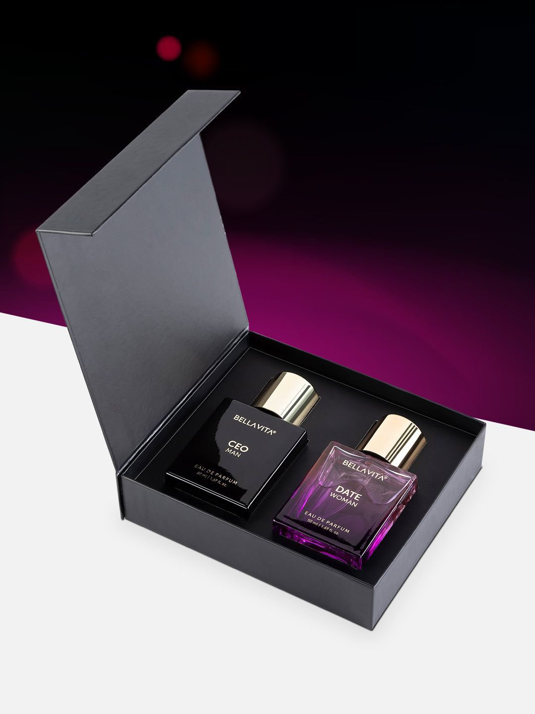 Bella Vita Organic Set Of 2 Ceo Man & Date Woman Eau De Parfum Gift Set - 50ml Each