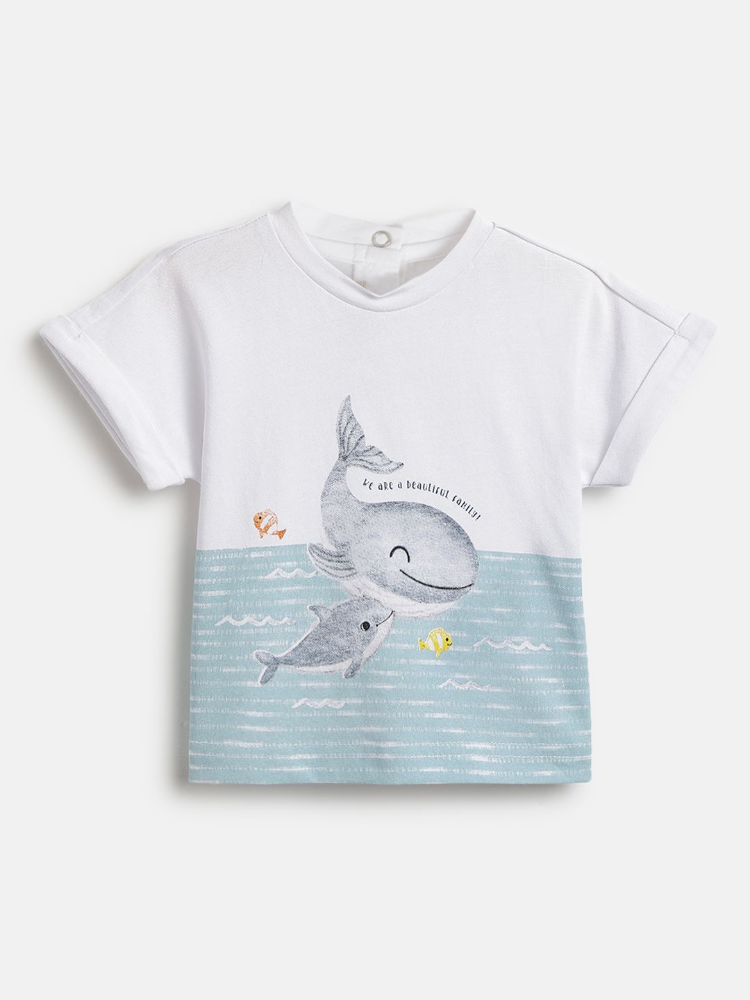 Chicco Boys Graphic Printed Round Neck Cotton T-shirt