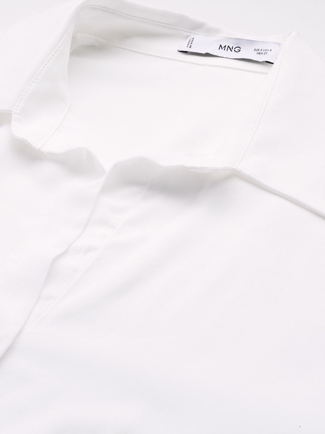 Drop-Shoulder Sleeves Opaque Casual Shirt