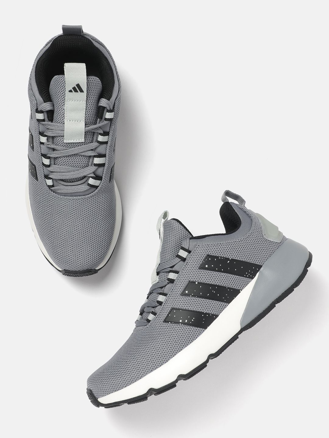 ADIDAS Men Dashbomb Woven Design Running Shoes