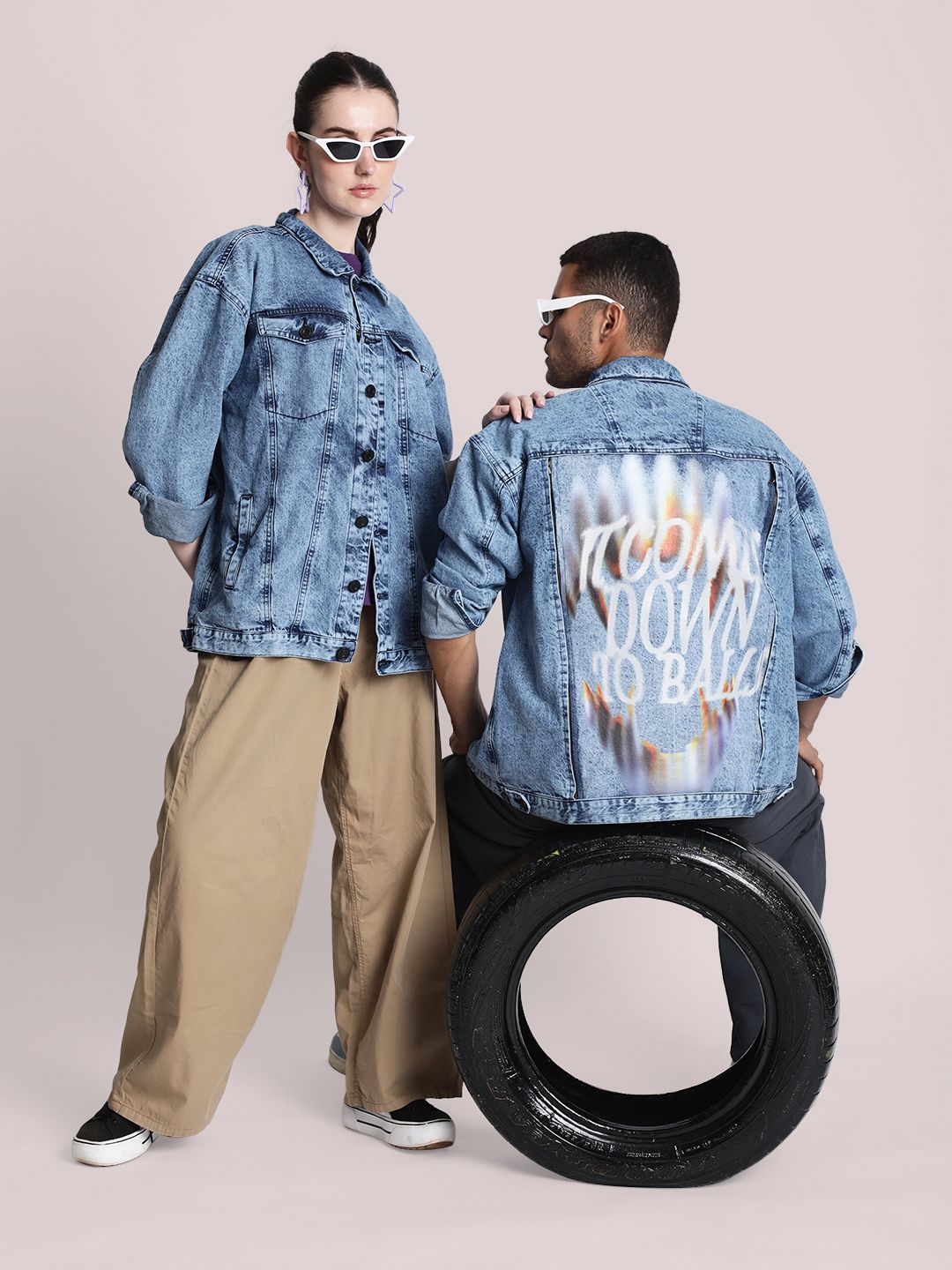 Buy Bene Kleed Swapable Denim Jacket with 1 additional patch